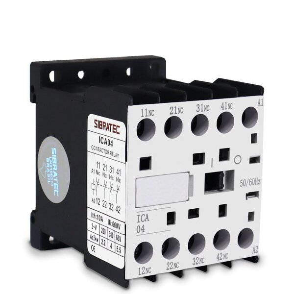 Contator Auxiliar 6a | Bobina 220vca | Ica04 | 4nf